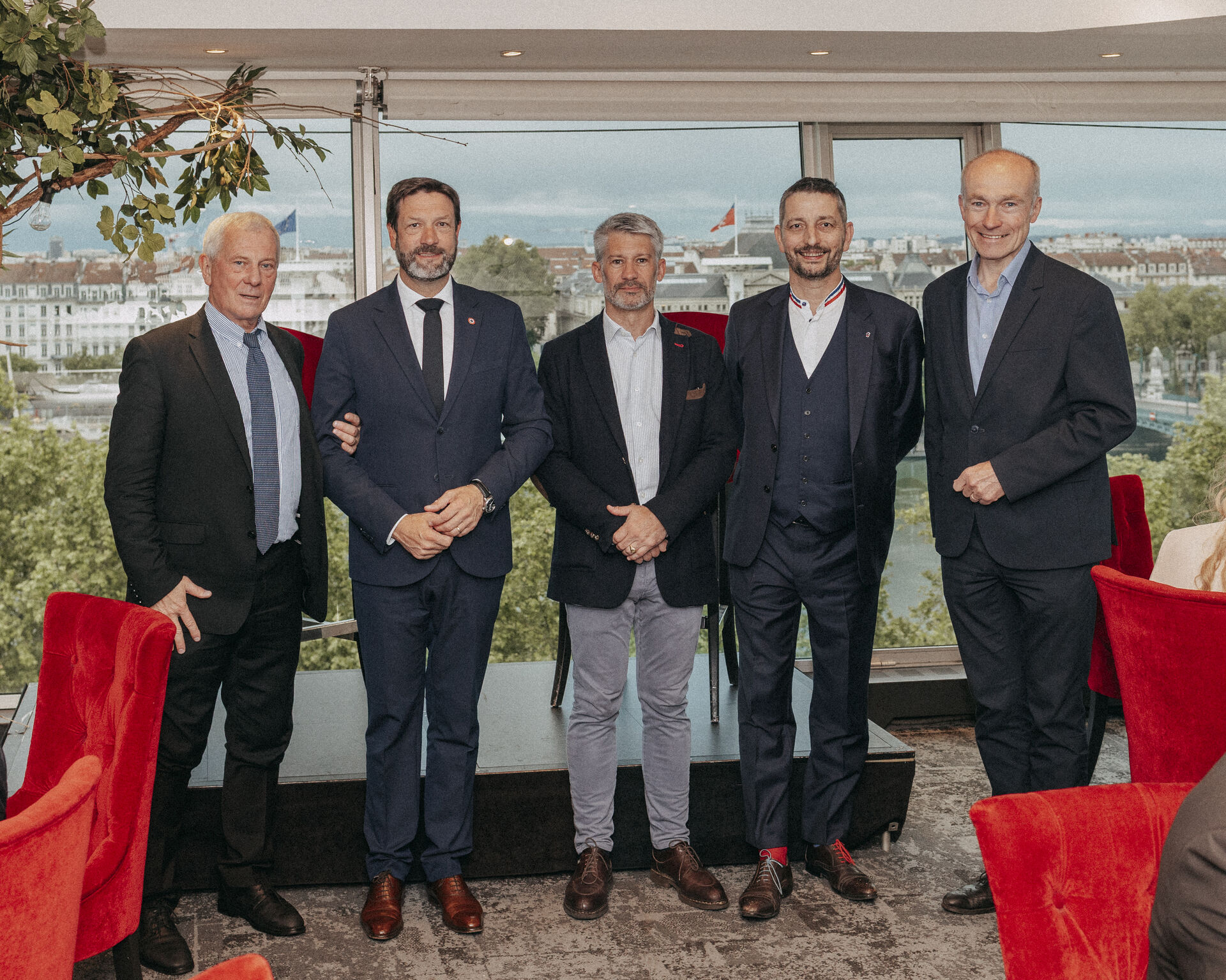 Fabrice Pannekoucke et Anatole de la Brosse au Bacchus Business Club Lyon